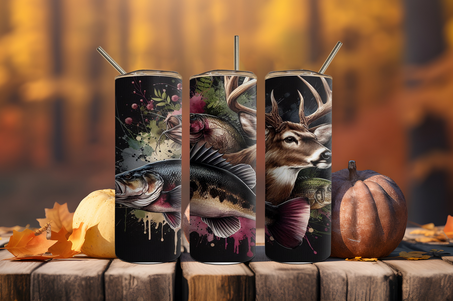 Deer & Fish Compilation Tumbler